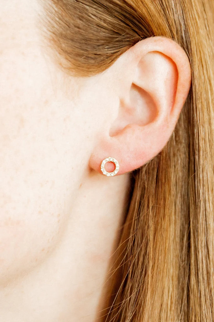 Screwback Stud Earrings - Lainey Gold-230 Jewelry-Linny Co-Hello Friends Boutique-Woman's Fashion Boutique Located in Traverse City, MI