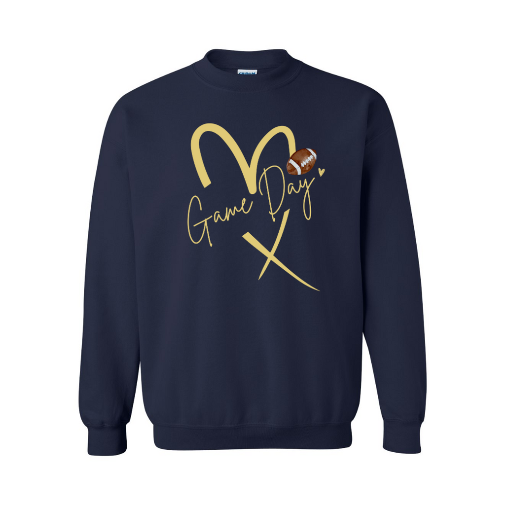 St. Francis Game Day Heart Sweatshirt (S-3XL)-131 On Demand Graphic-SunFrog-Hello Friends Boutique-Woman's Fashion Boutique Located in Traverse City, MI