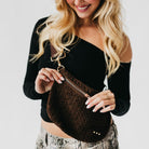 Suede Westlyn Woven Bum Bag-Bum Bag-Pretty Simple