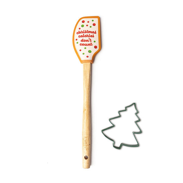 Krumbs Kitchen® Holiday Spatula & Cookie Cutter Set-300 Treats/Gift-DM Merchandising-Hello Friends Boutique-Woman's Fashion Boutique Located in Traverse City, MI