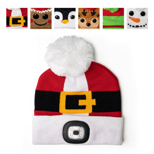 Night Scope™ Kid’s Christmas Rechargeable LED Pom Hat-300 Treats/Gift-DM Merchandising-Hello Friends Boutique-Woman's Fashion Boutique Located in Traverse City, MI