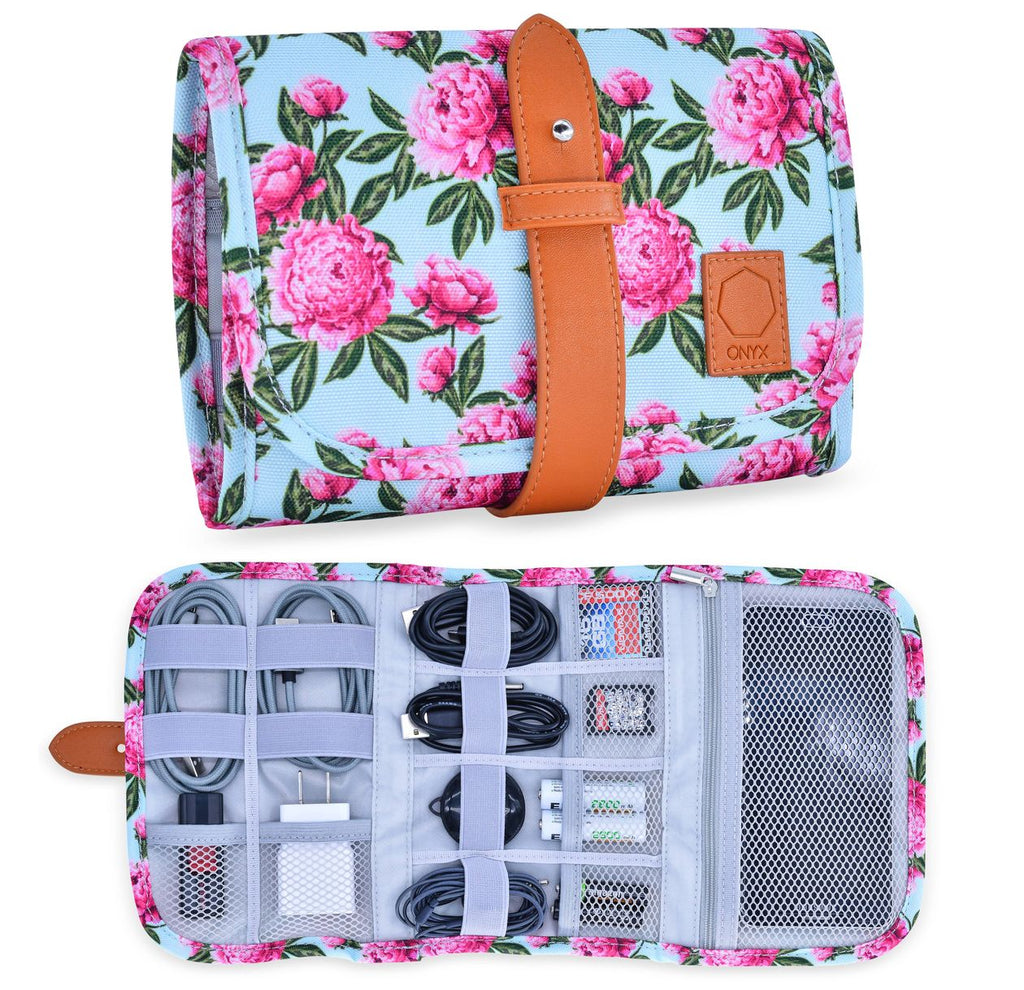 On-the-Go Essentials Organizer in Floral-290 Beauty-ONYX OUTFITTERS NW-Hello Friends Boutique-Woman's Fashion Boutique Located in Traverse City, MI