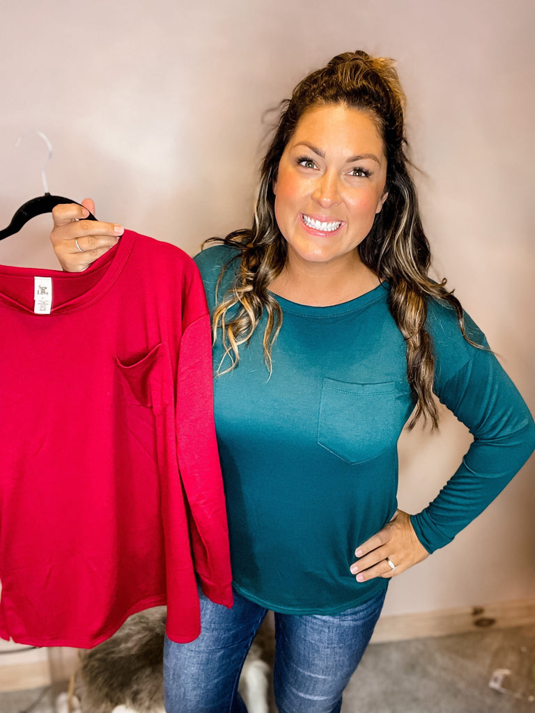 Chattahoochee Top (S-3XL)-110 Long Sleeves-Sew In Love-Hello Friends Boutique-Woman's Fashion Boutique Located in Traverse City, MI
