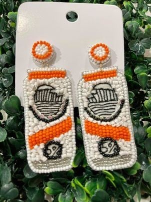 Tangerine Hard Seltzer Earrings-240 Jewelry-GOLDEN STELLA-Hello Friends Boutique-Woman's Fashion Boutique Located in Traverse City, MI