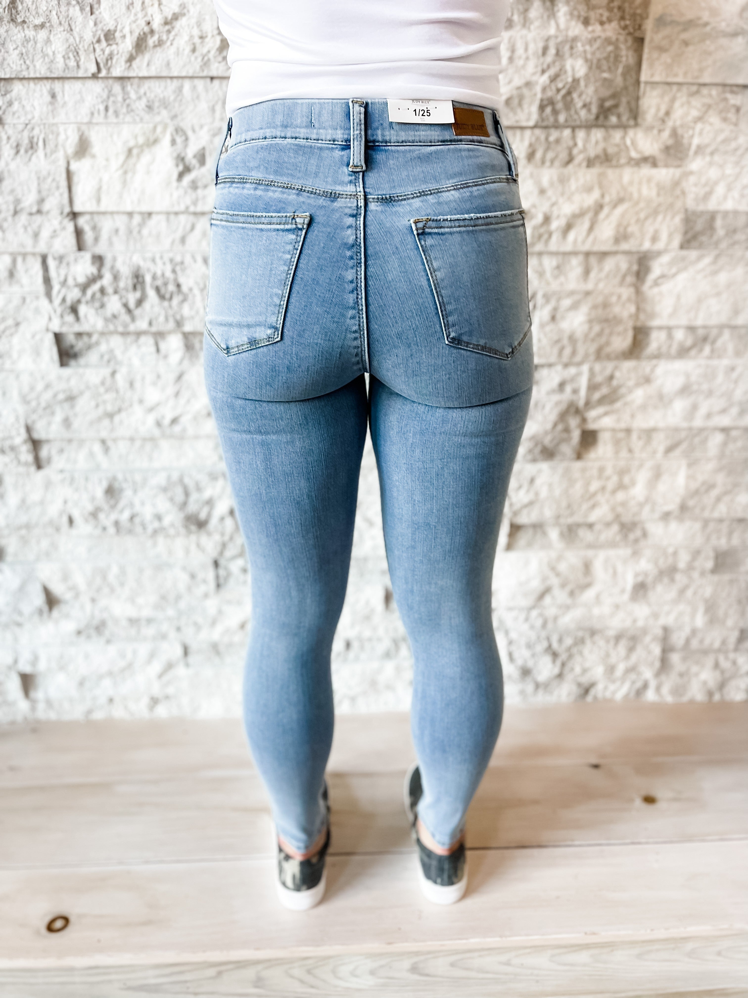 Judy Blue Mid-Rise Pull On Skinny Jeggings-200 Denim-Judy Blue-Hello Friends Boutique-Woman's Fashion Boutique Located in Traverse City, MI
