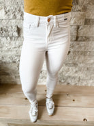 High Waist White Skinny-200 Denim-Judy Blue-Hello Friends Boutique-Woman's Fashion Boutique Located in Traverse City, MI