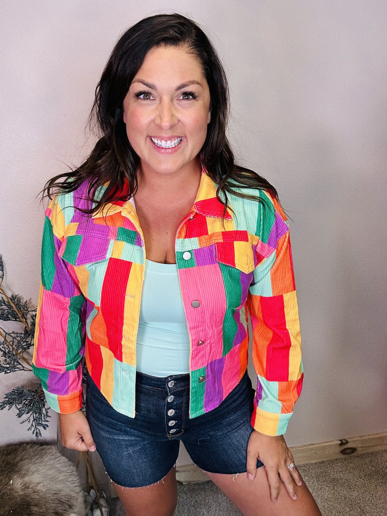 Pump It Up Jacket-170 Jackets-Andree By Unit-Hello Friends Boutique-Woman's Fashion Boutique Located in Traverse City, MI
