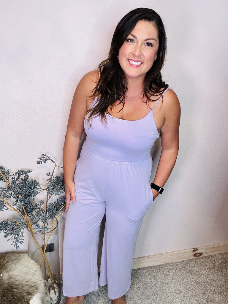 Lavender Skies Jumpsuit-190 Rompers/Jumpsuits-Rae Mode-Hello Friends Boutique-Woman's Fashion Boutique Located in Traverse City, MI