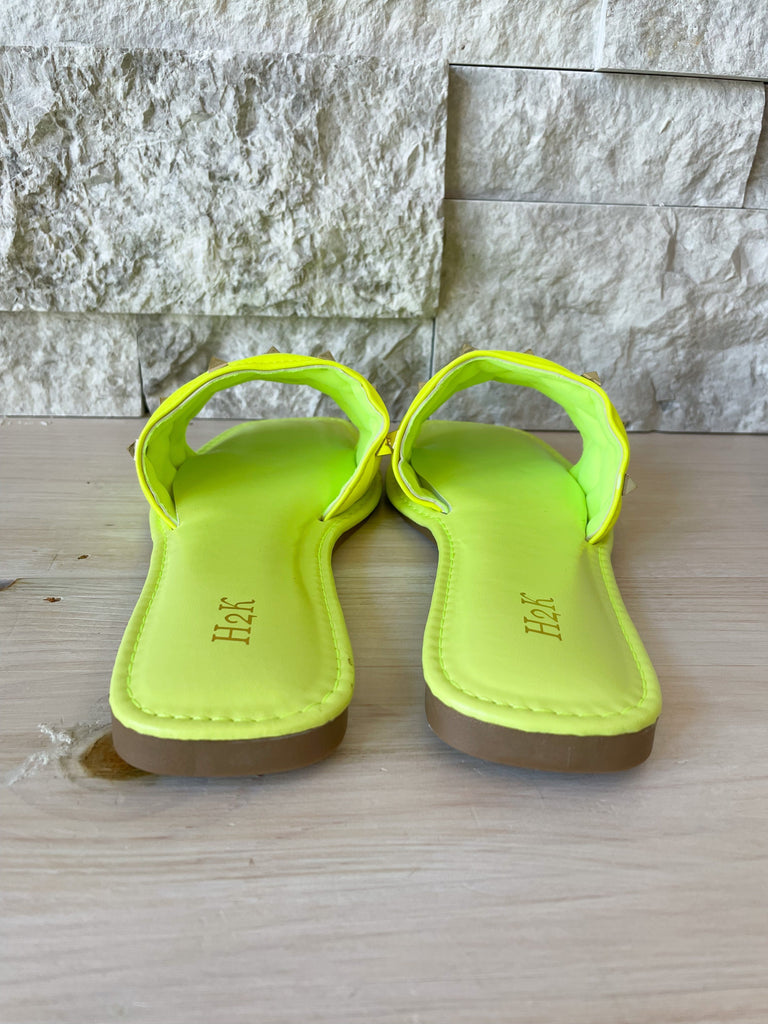 Jane Sandals - Neon Yellow-250 Shoes-H2K-Hello Friends Boutique-Woman's Fashion Boutique Located in Traverse City, MI