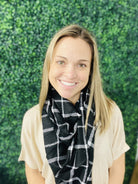 Black and White Scarf-280 Other Accessories-hello-friends-boutique-Hello Friends Boutique-Woman's Fashion Boutique Located in Traverse City, MI