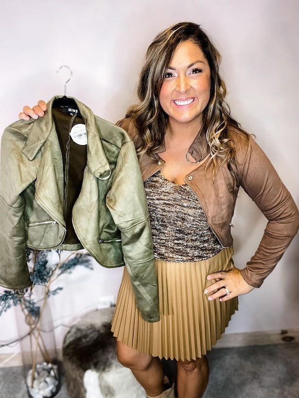I Want You Moto Jacket-170 Jackets-Blu Pepper-Hello Friends Boutique-Woman's Fashion Boutique Located in Traverse City, MI